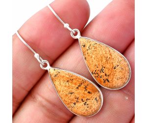 Picture Jasper Earrings SDE80069 E-1001, 12x22 mm