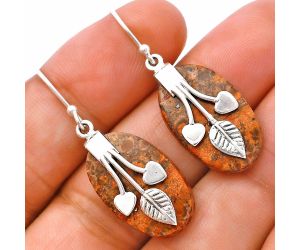 Poppy Jasper Earrings SDE81514 E-1233, 13x21 mm