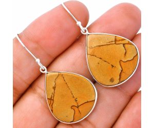 Picture Jasper Earrings SDE81773 E-1001, 20x23 mm