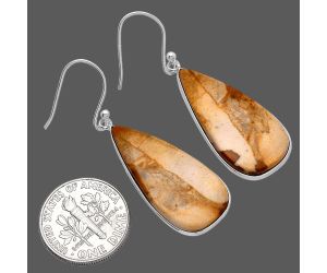 Picture Jasper Earrings SDE81780 E-1001, 13x28 mm