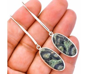 Star Galaxy Jasper Earrings SDE81895 E-1076, 11x24 mm