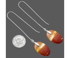 Red Mookaite Earrings SDE82795 E-1089, 14x23 mm