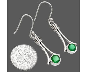 Green Onyx Earrings SDE83578 E-1046, 6x6 mm