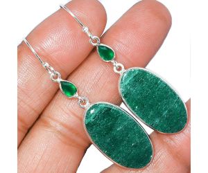 Green Aventurine and Green Onyx Earrings SDE85753 E-1002, 14x25 mm