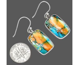 Spiny Oyster Turquoise Earrings SDE86036 E-1001, 14x20 mm