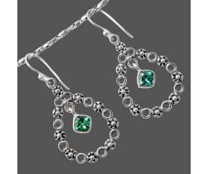 Prasiolite (Green Amethyst) Earrings SDE86061 E-1175, 6x6 mm