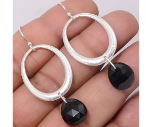 Black Onyx Earrings SDE86155 E-1193, 12x14 mm