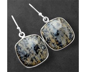 Russian Honey Dendrite Opal Earrings SDE86252 E-1001, 16x16 mm