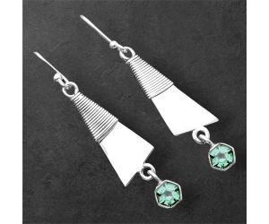 Prasiolite (Green Amethyst) Earrings SDE86264 E-1166, 5x5 mm