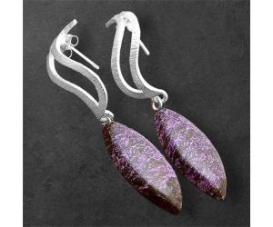 Purpurite Earrings SDE86282 E-1204, 10x23 mm