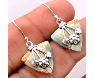 Australian Variscite Earrings SDE86294 E-1233, 17x17 mm