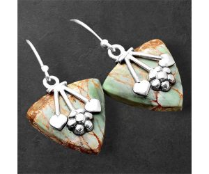 Australian Variscite Earrings SDE86294 E-1233, 17x17 mm