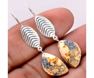 Maligano Jasper Earrings SDE86318 E-1203, 11x18 mm