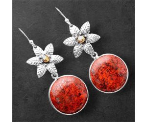 Sonora Sunrise - Cuprite Blood Earrings SDE86354 E-1237, 18x18 mm