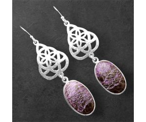 Purpurite Earrings SDE86393 E-1108, 12x19 mm