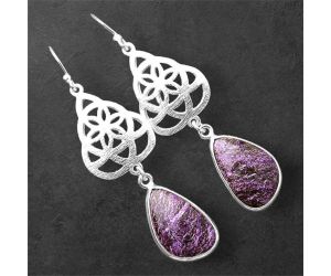 Purpurite Earrings SDE86401 E-1108, 11x17 mm