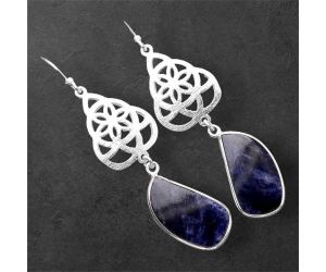 Sodalite Earrings SDE86403 E-1108, 11x21 mm