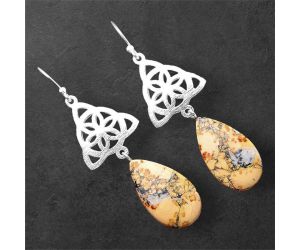 Maligano Jasper Earrings SDE86410 E-1108, 12x21 mm