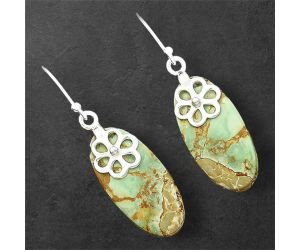 Australian Variscite Earrings SDE86488 E-1137, 11x24 mm