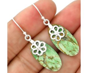 Australian Variscite Earrings SDE86504 E-1137, 12x24 mm