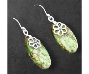 Australian Variscite Earrings SDE86504 E-1137, 12x24 mm