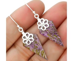 Purpurite Earrings SDE86512 E-1137, 14x28 mm