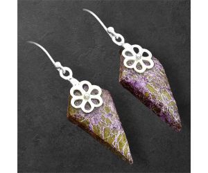 Purpurite Earrings SDE86512 E-1137, 14x28 mm