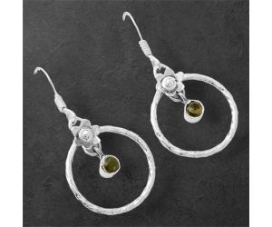 Multi Tourmaline Earrings SDE86530 E-1039, 4x4 mm