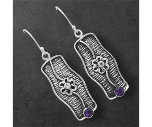 Amethyst Earrings SDE86563 E-1179, 4x4 mm