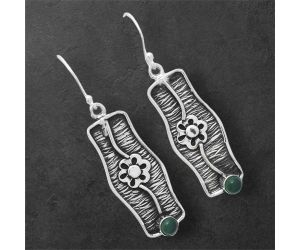 Green Onyx Earrings SDE86568 E-1179, 4x4 mm
