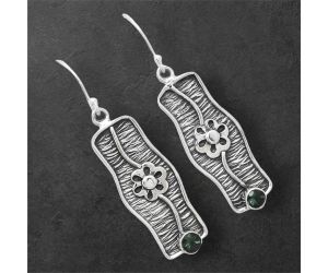 Green Tourmaline Earrings SDE86571 E-1179, 4x4 mm