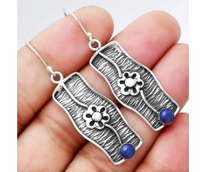 Lapis Lazuli Earrings SDE86576 E-1179, 4x4 mm