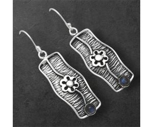 Blue Labradorite Earrings SDE86583 E-1179, 4x4 mm