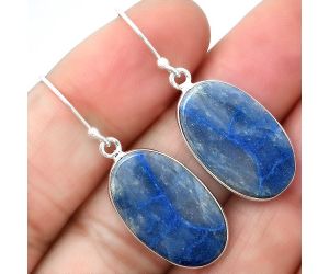 Dumortierite Quartz Earrings SDE86616 E-1001, 13x22 mm