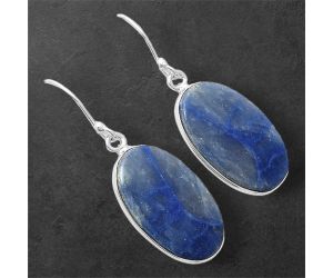 Dumortierite Quartz Earrings SDE86616 E-1001, 13x22 mm