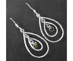 Multi Tourmaline Earrings SDE86637 E-1043, 4x4 mm