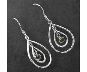 Natural Multi Tourmaline Earrings SDE86661 E-1043, 4x4 mm