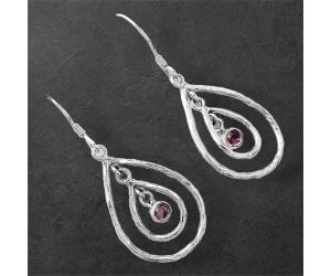 Natural Multi Tourmaline Earrings SDE86683 E-1043, 4x4 mm