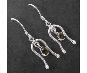 Natural Multi Tourmaline Earrings SDE86704 E-1041, 4x6 mm