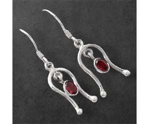 Hessonite Garnet Earrings SDE86725 E-1041, 4x6 mm