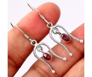 Natural Multi Tourmaline Earrings SDE86726 E-1041, 4x6 mm