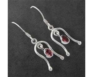 Hessonite Garnet Earrings SDE86728 E-1041, 4x6 mm