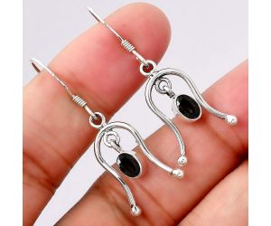 Black Onyx Earrings SDE86734 E-1041, 4x6 mm