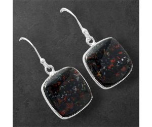 Blood Stone Earrings SDE86763 E-1001, 16x16 mm