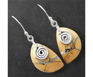 Maligano Jasper Earrings SDE86798 E-1137, 13x21 mm