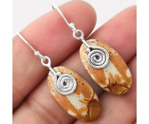 Maligano Jasper Earrings SDE86801 E-1137, 12x22 mm