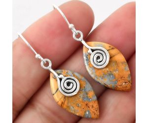 Maligano Jasper Earrings SDE86811 E-1137, 13x23 mm