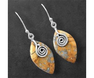 Maligano Jasper Earrings SDE86811 E-1137, 13x23 mm