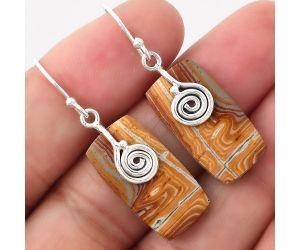 Snake Skin Jasper Earrings SDE86812 E-1137, 12x23 mm