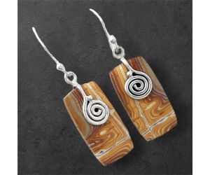 Snake Skin Jasper Earrings SDE86812 E-1137, 12x23 mm